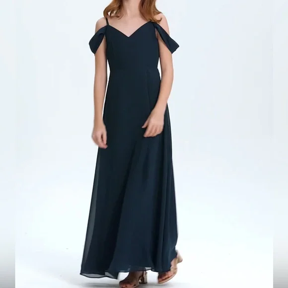 JJs House | Dresses | Nwt Jjs House Aline Floorlength Chiffon Junior  Bridesmaid Dress Sz J8 | Poshmark